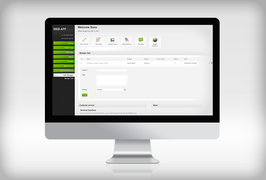 WebApp - Content Management System
